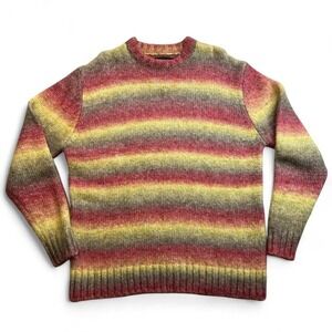 Cotton On multicoloured wool blend striped sweater Size M